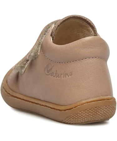 Naturino Cocoon VL Leather First-Steps Shoes - Platinum Military, Size 2 UK Child - Buy Online on GoSupps.com