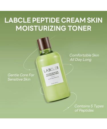 LABCLE Peptide Cream - Moisturizing Toner with Peptides for Deep Hydration Soothing & Rejuvenating Dry Sensitive Skin - 5.07 Fl. Oz International Shipping - Buy Online on GoSupps.com