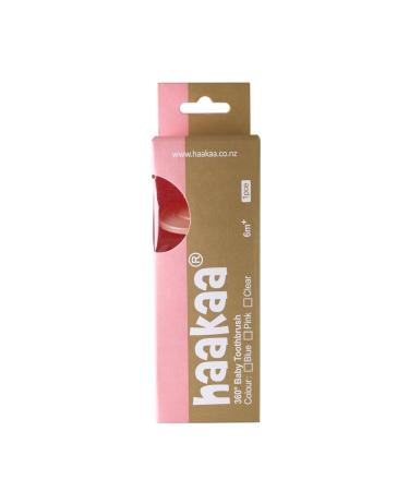 Haakaa 360 Silicone Baby Toothbrush 1pk - BPA, PVC, and Phthalate Free (Pink) | 1.06 oz - Buy Online on GoSupps.com
