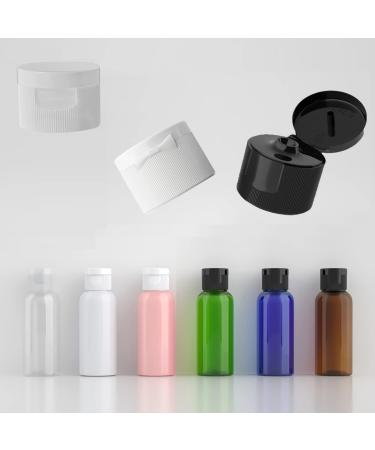 Zeoabsy 6 Pack 50ml Transparent PET Plastic Bottles - Portable Cosmetic Travel Container with Black Lid - Buy Online on GoSupps.com
