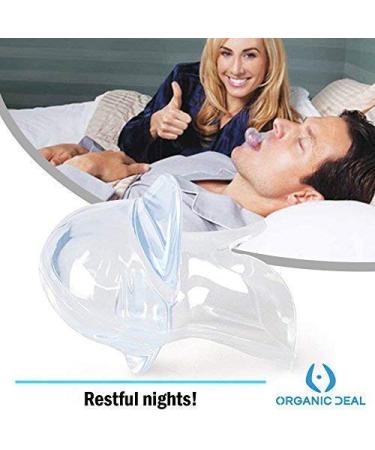 Organic Deal Anti Snore Tongue Retainer - Sleep Aid to Stop Snoring - Effective Snore Stopper Mouth Guard for Women & Men - Buy Online on GoSupps.com