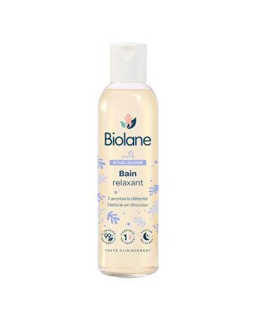 BIOLANE - Relaxing bath oil - For baby bath - Gently cleanses - Soothes - 99% natural ingredients - 150ml - Made in France