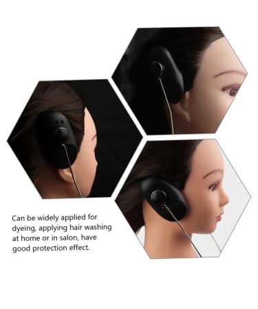 FOMIYES 8 Pcs Silicone Ear Covers for Hair Dryer and Shower - Black, 20X14.2CM - Ear Protector Caps for Hair Salon - Buy Online on GoSupps.com
