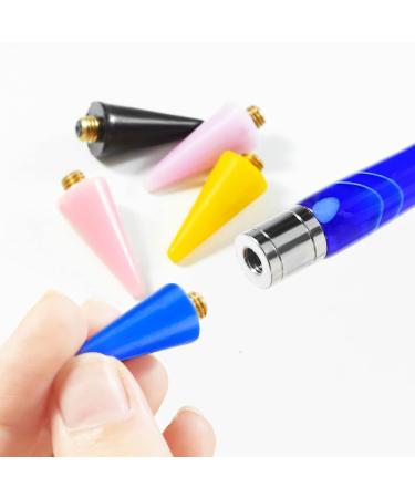 Yzzseven 6-Piece Nail Rhinestones Picker Replacement Wax Tips Set - 6 Colors, Style 10 - Buy Online on GoSupps.com