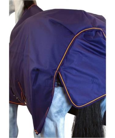 Marengos by Bucas Winter Blanket 1200D - Breathable & Waterproof Irish Turnout 145cm | Blue/Orange | 200g/m Filling - Buy Online on GoSupps.com