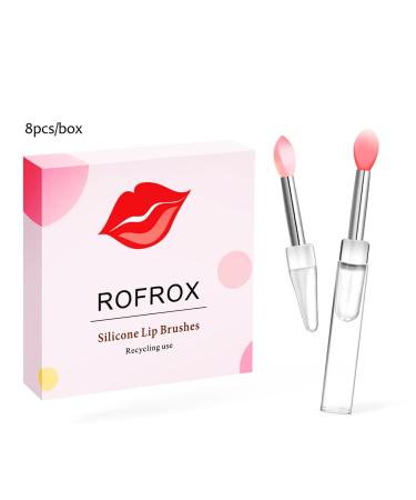 Silicone Lip Brushes Set with Caps for Makeup & Beauty - 8pcs/box - Buy Online on GoSupps.com