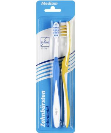 La Ligne Interdental Medium Toothbrushes - 2-Pack (5 Packs) | Premium Oral Care | International Shipping Available - Buy Online on GoSupps.com