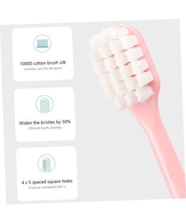 Seaesfoufu 4-Piece Soft Cotton Toothbrush Set - Portable Travel Toothbrushes for Adults - Ultimate Dental Care - Buy Online on GoSupps.com