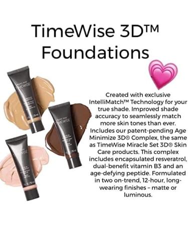  Mary Kay Ivory W130 TimeWise Matte 3D Matte Foundation Makeup for Combination and Oily Skin 30 ml MHD 2022/23 - Buy Online on GoSupps.com