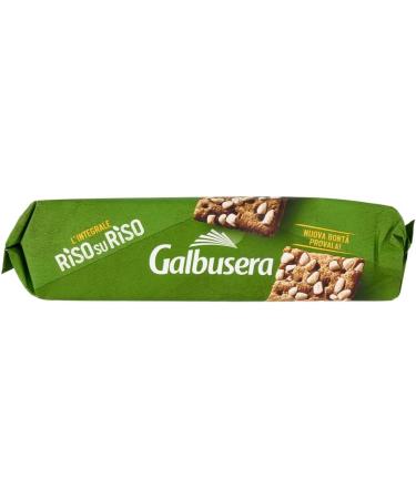 Galbusera RisosuRiso Croccantezza Integrale - Lot of 6 crumbly crackers with grains croustillants 100% Italian souffl rice - 380 g + Italian Gourmet Pulp 400 g - Buy Online on GoSupps.com
