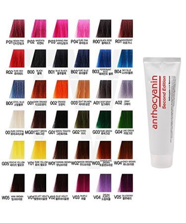 Anthocyanin Hair Manicure Color Second Edition 230g / 8.1 OZ (A02 GRAY) - Semi Permanent Hair Color Dye Grey - Tempting Hair Color -UV Protection - Plant Protein