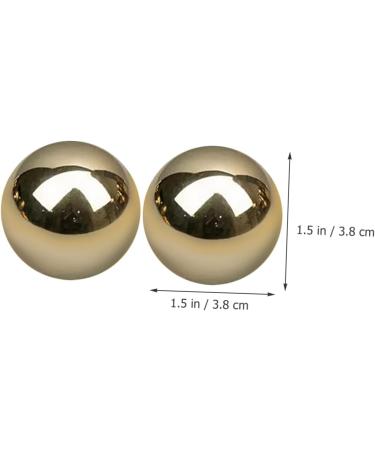 Doitool 2st Gymnastics Balls - Brass & Chrome Steel Precision Hand Balls for Massage & Baoding | Solid Metal Storage Solutions - Buy Online on GoSupps.com