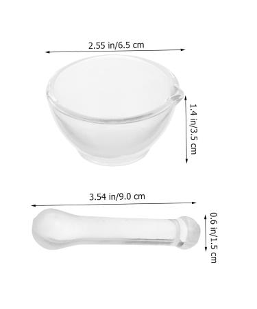 CliSpeed Glass Mortar & Pestle Set - Mini Garlic Shredder & Spice Grinding Tools for Kitchen | Pesto & Pepper Mill - Buy Online on GoSupps.com