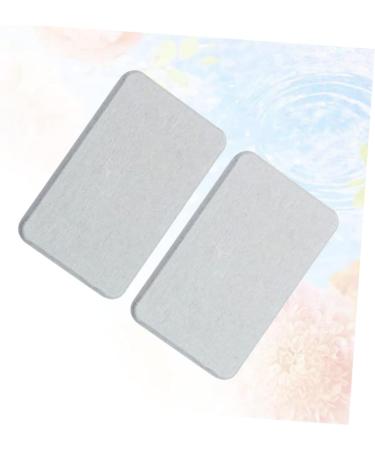 Ciieeo 2pcs Diatomite Soap Pad Silicone Soap Holder Soap Silicone Pad Soap Dishes for Bathroom Soap Holder for Shower Rectangle - Buy Online on GoSupps.com