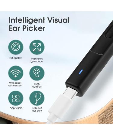 Wireless Ear Wax Removal Tool Camera | 1296p Visual Otoscope with Lighted Endoscope | Rechargeable Smart Earwax Remover Kit with 5 Spoons | White - Buy Online on GoSupps.com