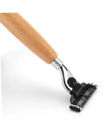 Premium Double Edge Security Razors with Wooden Handle | Portable & Reusable Shaving Tools for Men & Women - Shop Now! - Buy Online on GoSupps.com