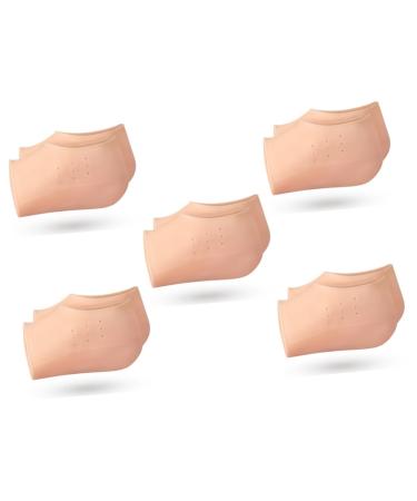 FOMIYES 5 Pairs Inner Height Increasing Insole Supple Heel Insoles Half Shoe Lift Invisible Half Insoles Height Increasing Insoles Heel Sleeves Men and Women Sock Sebs Damping