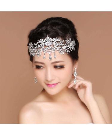 Beaupretty Silver Bridal Head Chain | Crystal Tiara & Wedding Crown for Birthdays & Proms - Buy Online on GoSupps.com
