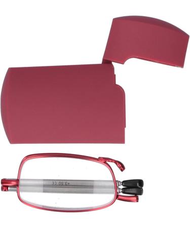 Buy Bezax Fashion Red Reading Glasses - Foldable Presbyopia Glasses with Blue Light Blocking & Portable Storage Box for Men & Women - Perfect for Seniors - Buy Online on GoSupps.com