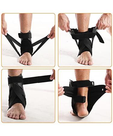 Adjustable Ankle Brace with Splint for Men & Women - Breathable Compression Support for Sprains Tendonitis & Injury Recovery | International Shipping Available - Buy Online on GoSupps.com