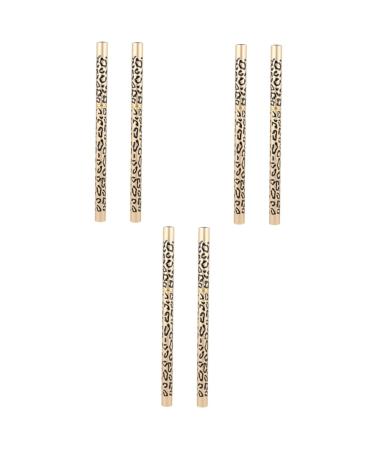 DRESSOOS 6 Pcs Long Lasting Eyebrow Pencils Eyebrow Makeup Pencil with Brow Brush Lead Pencils Brown Wooden