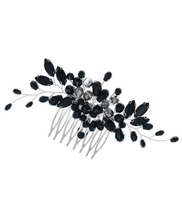 DOITOOL Crystal Side Hair Comb Wedding Headpiece Bridal Crystal Hair Comb Crystal Bridal Comb Bridal Hair Comb Brides Headpieces Bridal Comb Barrette Prom Hairpin Rhinestones Bridesmaid