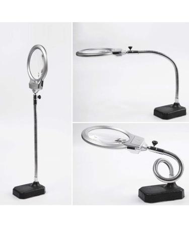 Magnifiers Desktop Magnifier LED Lamp Reading Book Magazine Repair Beauty High Magnification Glass Reading Aids - Buy Online on GoSupps.com