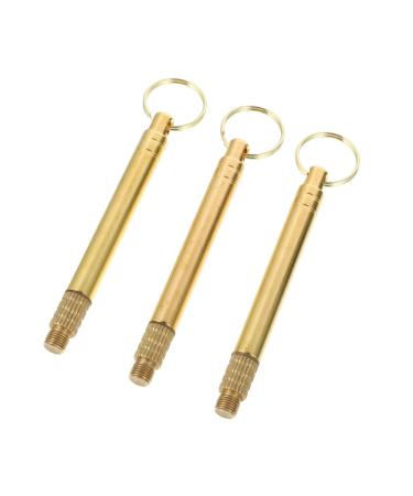 HOLIDYOYO 3pcs Ear Cleaning Kit Ear Tools Brass Design Spiral Shape for Comfortable Cleaning for Daily Use