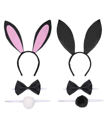 Frcolor bunny ears headband set easter sweet sexy rabbits ear hair band cocks and fly cosplay costume accessories for Easter birthday party favors - Buy Online on GoSupps.com