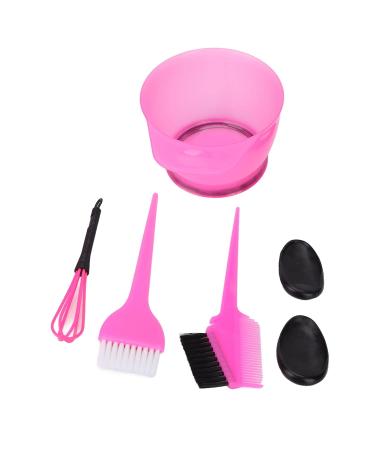 Professional Hair Dyeing Kit with Brush Mixing Bowl & Ear Covers - Portable Salon Tools (Pink) - Buy Online on GoSupps.com