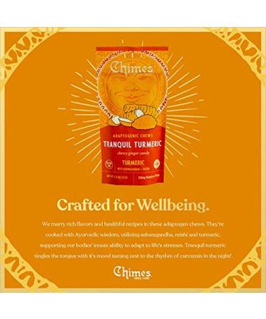 Tranquil Turmeric Adaptogen Ginger Chews Candy - Ashwagandha, Reishi, Turmeric - Vegan & Gluten Free - Buy Online on GoSupps.com