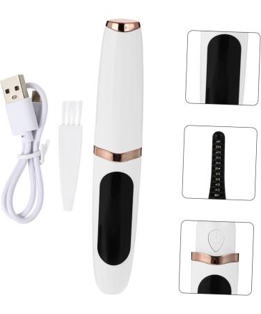 DOITOOL 1 Set Eyelash Curler Eyelash Makeup Tool Mascara Tool Heating Eyelash Perm Practical Eyelash Tool Eyelash Curling Device Electric Eyelash Tool Portable White Curling Iron Abs 13.3X2.5X2CM - Buy Online on GoSupps.com