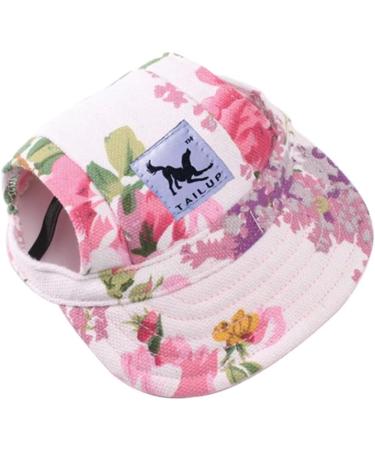 Urfeda Adjustable Dog Baseball Cap - Sun Protection Hat for Pets with Ear Holes | Perfect for Summer Travel - Pink XL - Buy Online on GoSupps.com