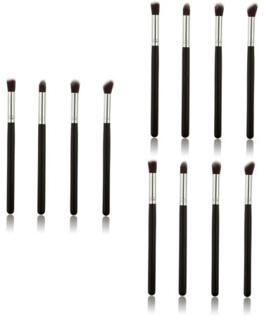 Baluue 12 Pcs Eye Make-up Brush Kit Eye Shadow Brushes Lip Scrubber Brush Makeup Brush Lip Scruber Black - Buy Online on GoSupps.com