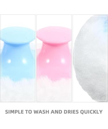 Houppette Poudre B b Ultra Douce 8 Cm Lot de 2 Pi ces Bleu Clair et Rose Clair ponge Cosm tique R utilisable pour Soin Peau Sensible Application Poudre Corps Visage Usage - Buy Online on GoSupps.com