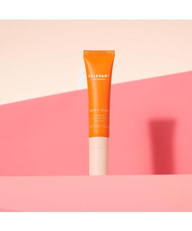 RELEVANT Hydrating Eye Serum for Dark Circles & Puffiness | Anti-Aging Under Eye Cream with Peptides & Caffeine - Vegan Skin Care - Buy Online on GoSupps.com