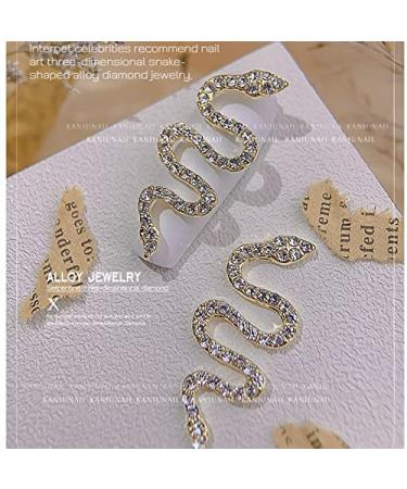 3D Nail Studs Rhinestone Crystal Beads Mermaid Design - Snake-Shape - Buy Online on GoSupps.com