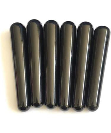 Natural Black Obsidian Crystal - 10-11cm Therapeutic Massage & Meditation Gemstone - Buy Online on GoSupps.com