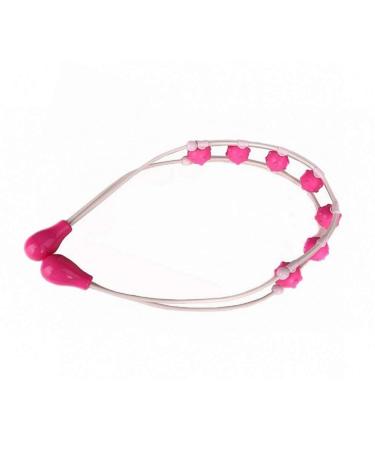 Milists shoulder/neck massage device made of plastic for fitness leg waist back back massage device for shoulders hands muscles and body massage pink