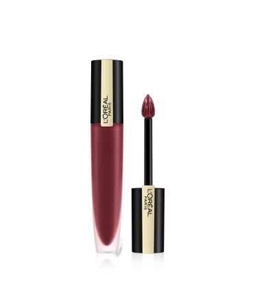 L'Oréal Paris Make Up Rouge Signature Empowereds Liquid Lipstick, Long-Lasting Lip Tint, Lightweight Formula and Extra Matte Finish, 142 Treasured