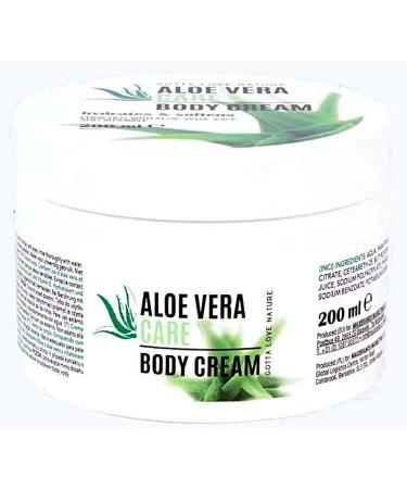Aloe Vera Body Cream With Vitamin E Hydrates and Softens The Skin Vegan 200 ml / 6 76 Oz