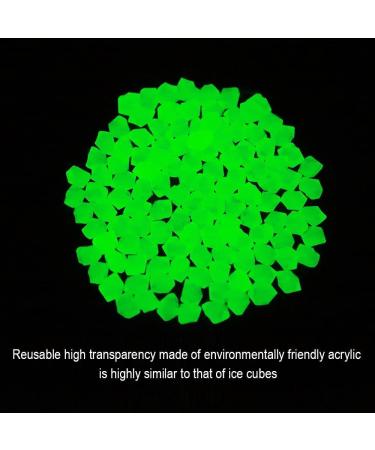300 Colorful Fluorescent Stones - Bright Garden Pebbles for Walkways Aquariums & Lawn Decoration (Green 17x13mm) - Buy Online on GoSupps.com