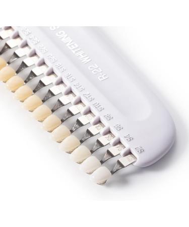 Professional 3D R-22 Teeth Whitening Shade Guide - 22 Color Tooth Bleaching Chart for Optimal Whitening Results | International Shipping - Buy Online on GoSupps.com