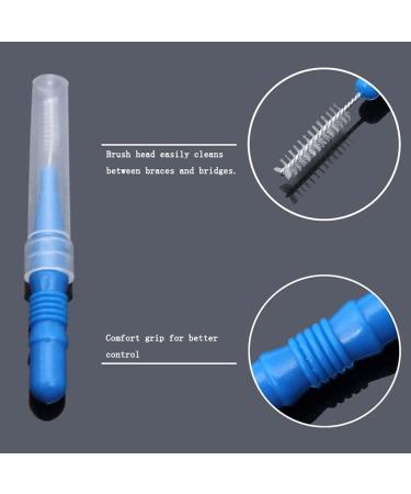 100-Piece Interdental Brush Toothpick Flossing Head Set for Oral Hygiene | Dental Floss Stick Cleaner Tool - Buy Online on GoSupps.com
