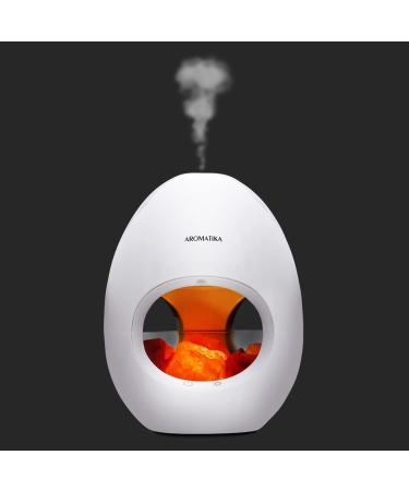 Aroma Diffuser & Himalayan Salt Crystal Lamp 250ml - 6 Hour Ultrasonic Humidifier LED Light Ionizer & Fragrance Oil for Aromatherapy - International Shipping - Buy Online on GoSupps.com