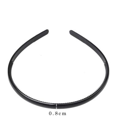 6 Pack Plastic Headbands - Slip-resistant Multi-Color for Men & Women | Face Washing Makeup & Sports | Black Coffee Leopard & Rubber Options - Buy Online on GoSupps.com