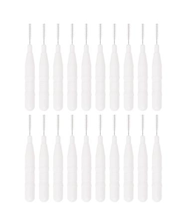 LALAFINA Set Eyebrow Brush Mini Eyelash Mascara Wands Eyebrow Applicator Eyelash Comb for Eye Lashes Extension Eyebrow and Makeup Face Brush Eye Makeup Applicators White