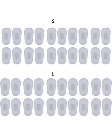 Unfairzq 10 Pairs Silicone Glasses Nose Pads - Soft Massage Anti-Slip Tools for Sunglasses - Health Care Comfort - Buy Online on GoSupps.com