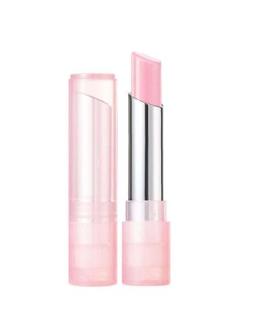 Color Changing Lip Balm, Shimmer Lip Glow Balm, Hydrating Temperature Color Change Lip Gloss Lip Balm, Long-Lasting Lip Balm Tinted for Lip Care (Pink)