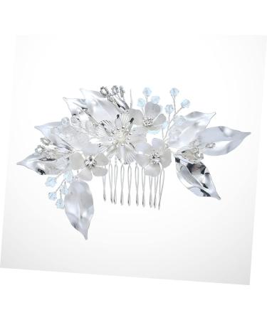 Didiseaon Clip Combs Teasing Comb Crystals Decor Straight Teeth Comb Leaf Comb Bridal Clip French Clips Wedding Headdress Rhinestones Bride - Buy Online on GoSupps.com
